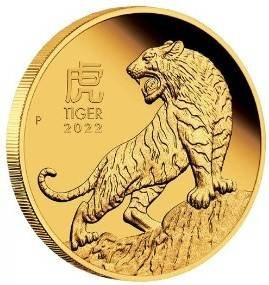 Lunar III: Rok Tygrysa 1 uncja Złota 2022 Proof