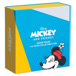 Niue: Disney Mickey & Friends – Minnie Mouse barevný 1 unce stříbra 2023 Proof