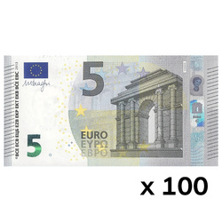 Billets de banque 5 euros (5 EUR) UNC 100 pièces