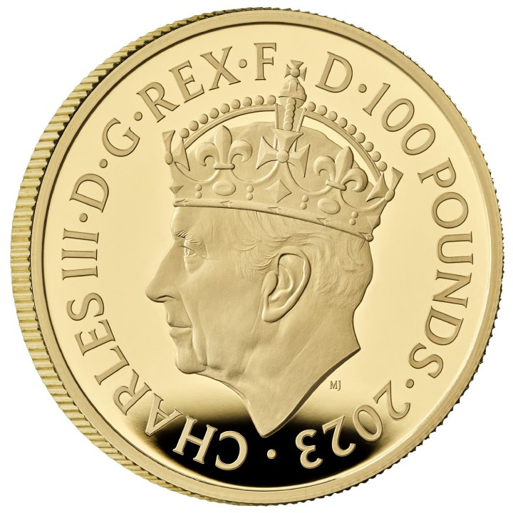 La Coronación de Su Majestad el Rey Carlos III 1 uncja Złota 2023 Proof