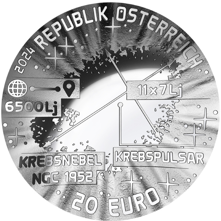 Az univerzum szépsége - Supernova színes 20 euró ezüst 2024 Proof