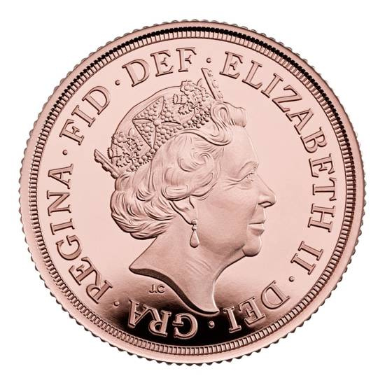 Great Britain: Gold Sovereign Elizabeth II 2022 Proof Piedfort