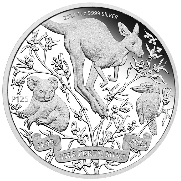 Perth Mint 125. évforduló 1 uncia ezüst 2024 Proof