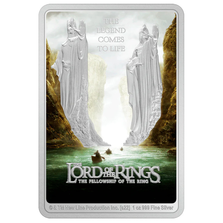 Niue: The Lord of the Rings - The Fellowship of the Ring coloured 1 oz Silber 2022 Proof