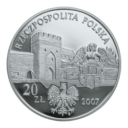 Zabytki kultury materialnej w Polsce - miasto średniowieczne w Toruniu 20 zł Srebro 2007