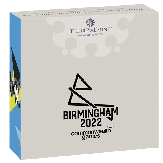 Birmingham 2022 Commonwealth Games UK 50p Silber Proof Colour Coin