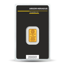 2 gramos Lingote de oro Argor Heraeus