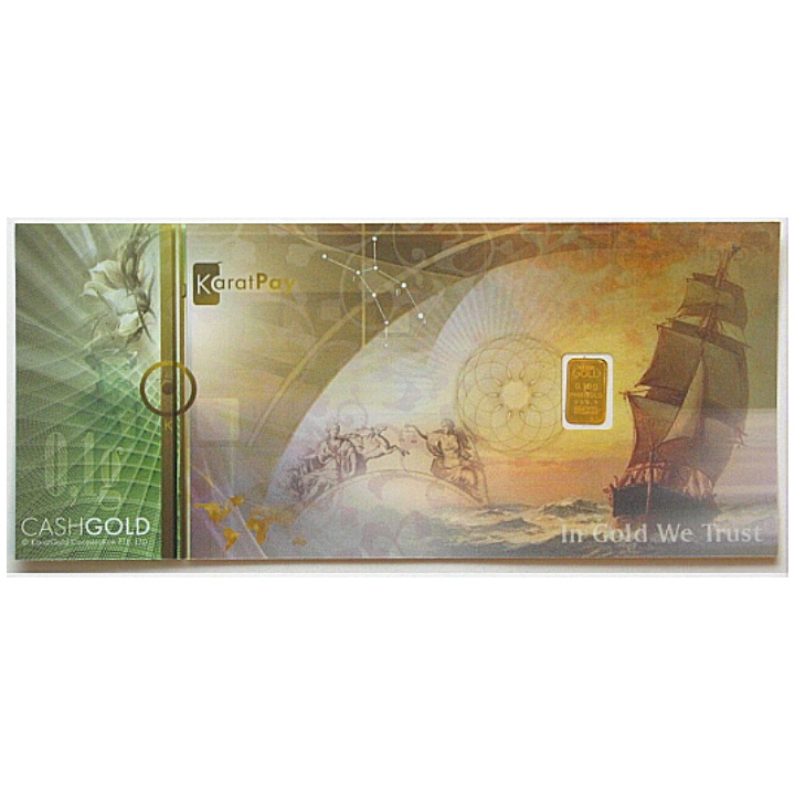 Sztabka Nadir 0,1 grama Złota LBMA GD Refiner