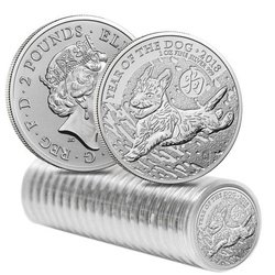 Lunar: Jahr des Hund 1 oz Silber 2018 Royal Mint 