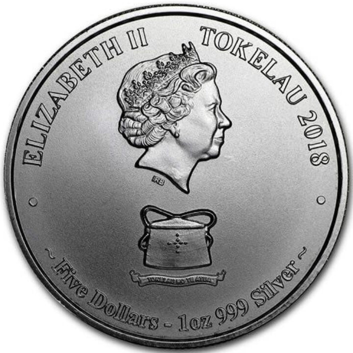 Tokelau: Mago-Taguta tiburón leopardo 1 oz Plata 2018