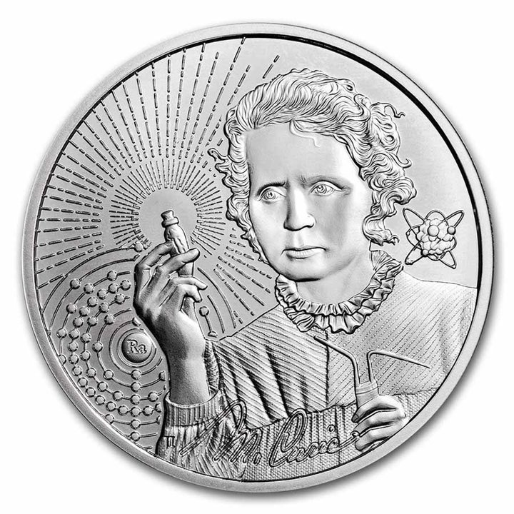 Niue: Icons of Inspiration - Marie Curie 1 oz Silber 2023 Coin