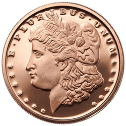 Morgan Dollar 1 uncia Réz