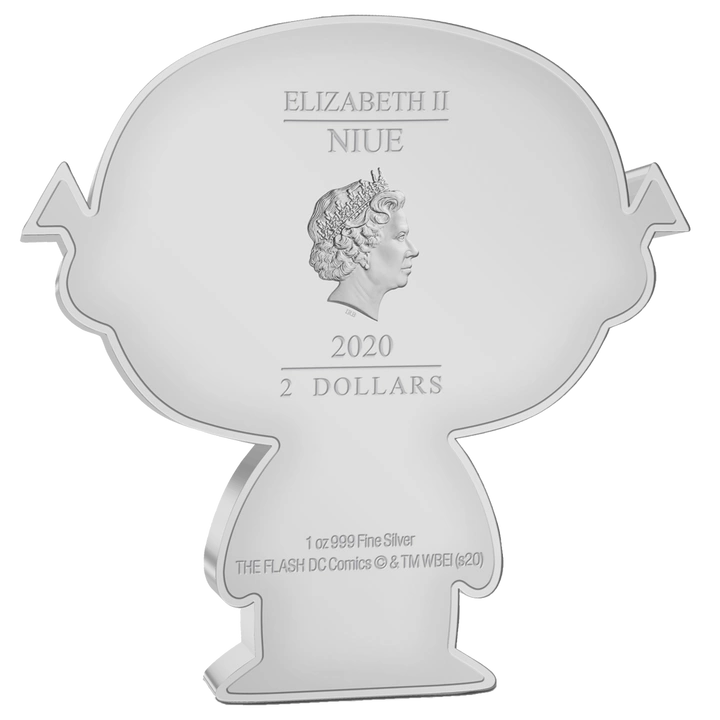 Niue: DC Comics – Flash Chibi Coin színezett 1 uncia ezüst 2020 Proof