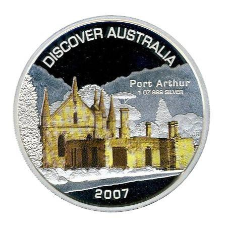 Discover Australia: Port Arthur 1 oncia d'argento 2007 Proof
