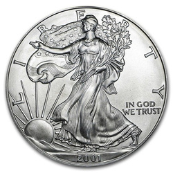 American Eagle 1 oz Silber 2001 GCN ECC MS70