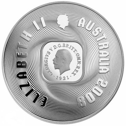 Kookaburra Un penique 60g Plata 2008