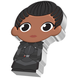 Niue: Star Wars - Reva Chibi Coin, koloriert, 1 Unze Silber, 2022, Polierte Platte (Proof)