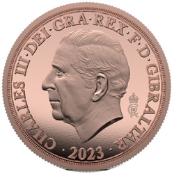 Gibraltar: House of Windsor - King Charles III Coronation Double Sovereign 2023 Proof