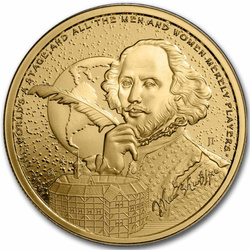 Niue: Az inspiráció ikonjai – William Shakespeare 1 uncia arany 2024