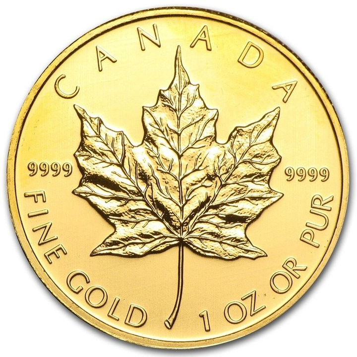 Feuille d'érable canadienne 1 once d'or 2010
