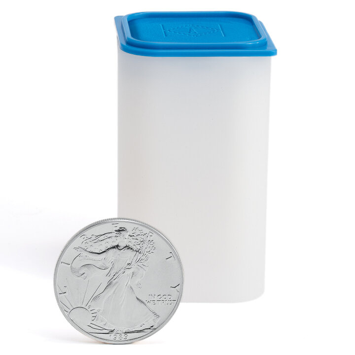 Leuchtturm - Tubo monedero Sqube para 20 monedas de 40 - 41 mm de diámetro (1 pieza)