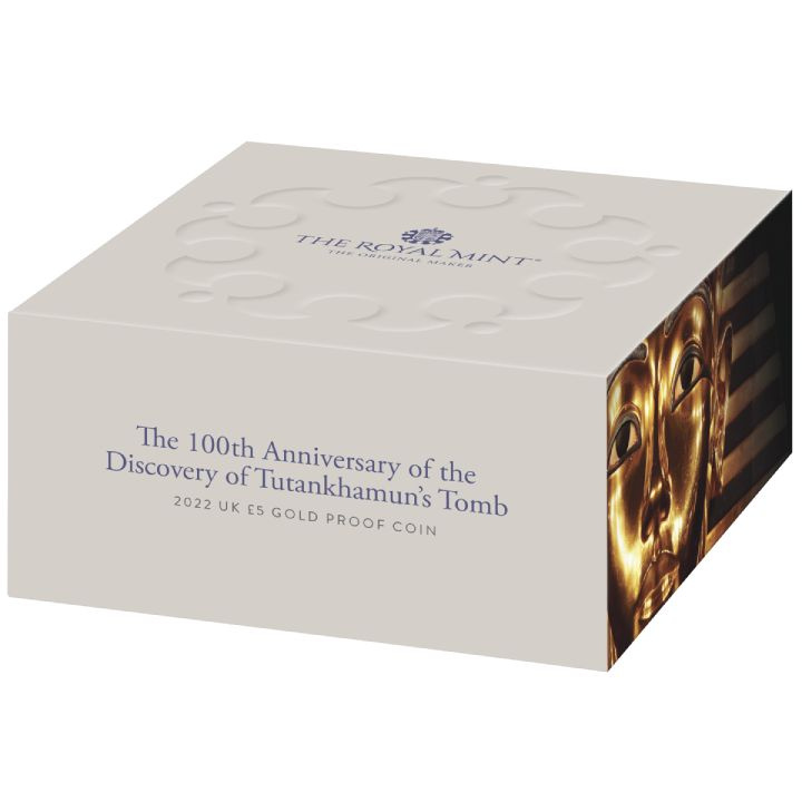 Tutankhamun Discovery 100th Anniversary £5 Gold 2022 Proof