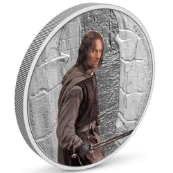 Niue El Señor de los Anillos - Aragorn kolorowany 1 uncja Srebra 2021 Proof