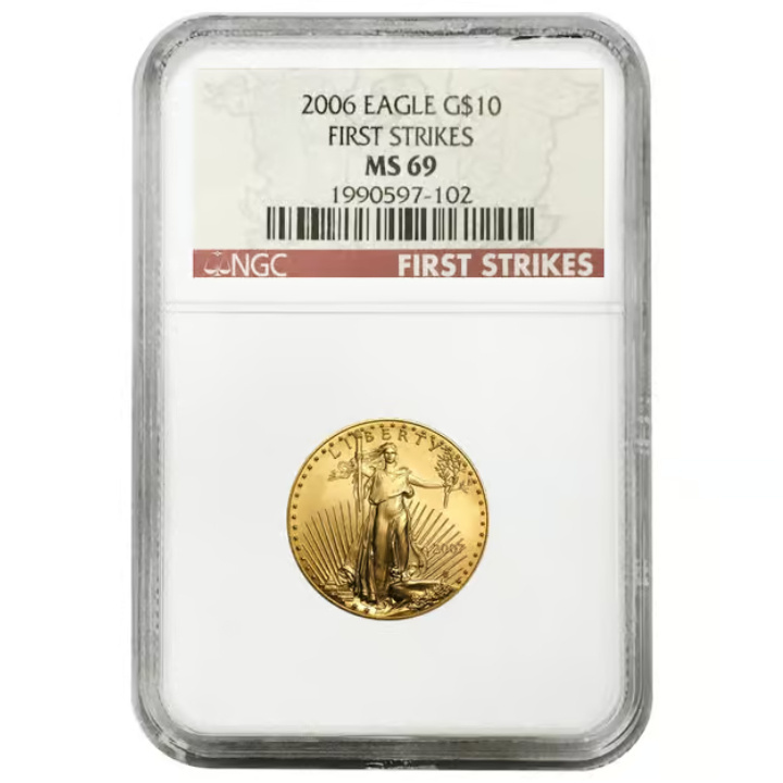 American Eagle 1/4 oz Gold 2006 MS 69 NGC First Strikes