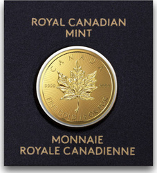 Feuille d'érable canadienne 1 gramme d'or 2024