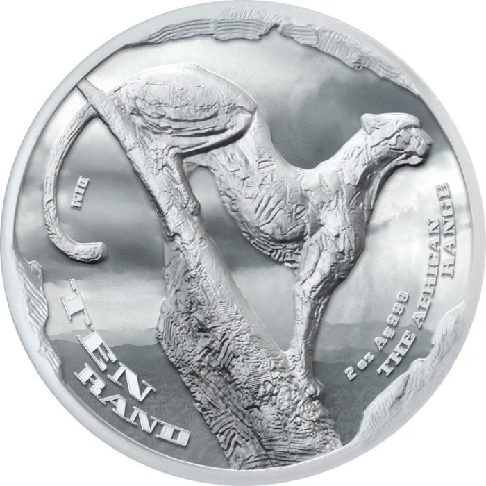 Monnaie en argent Guépard 2 onces d'argent 2026 Proof Haut Relief
