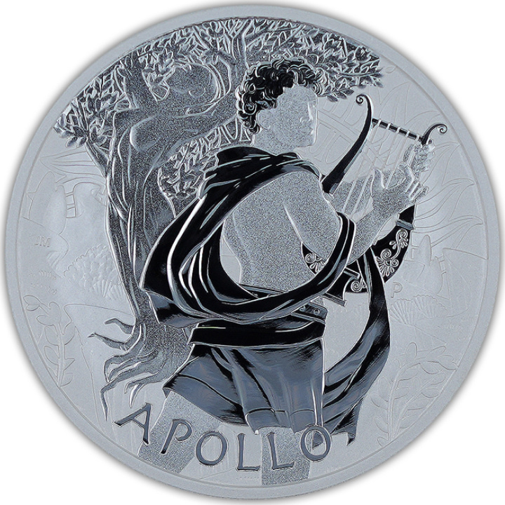 Tuvalu: Dioses del Olimpo - Apolo 1 oz Plata 2023