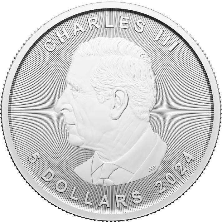 Canadian Maple Leaf Treasured 1 oz Plata 2024 Felicitaciones Privy Mark (First Strikes)