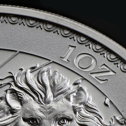 St Helena Una and the Lion 1 oz Silver 2023