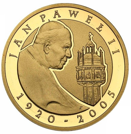 Papež Jan Pavel II. 100 PLN 2005 Proof