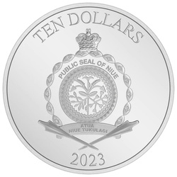 Niue: Star Wars - Luke Skywalker kolorowany 3 uncje Srebra 2023 Proof