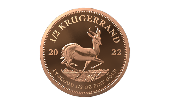 Lote de 6 monedas (5 oro + 1 plata) Krugerrand 2022 Proof