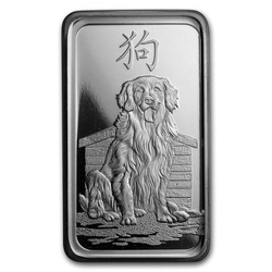10 gBar Silver Lunar Year of the Dog