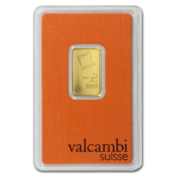 Valcambi 5 Gram Gold Bar LBMA GD Refiner