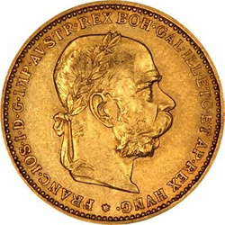 20 Koron Austriackich 1893 Stan 3+