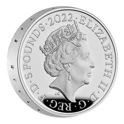Tutankhamun Discovery 100th Anniversary £5 Silber 2022 Proof Piedfort Coin
