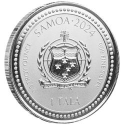Samoa: Año del Dragón 1/2 oz Plata 2024 Prooflike