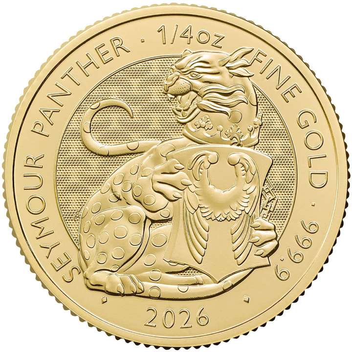 The Royal Tudor Beasts: Seymour Panther Gold Coin 1/4 oz 2026
