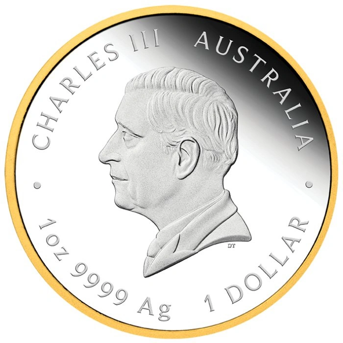 Perth Mint Australia’s First Gold Rush 175th Anniversary placată cu aur 1 oz argint 2026 Proof