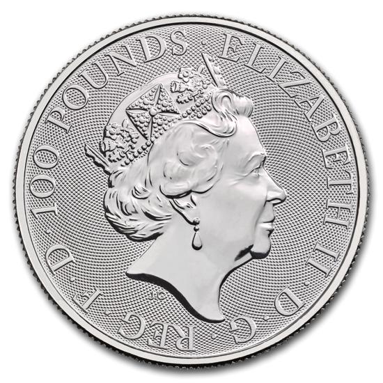 The Queen’s Beasts: The Falcon of the Plantagenets 1 oz Platinum 2020