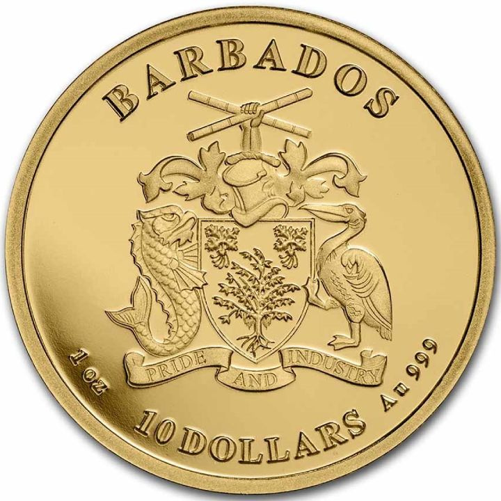 Barbados: Caribbean - Octopus 1 oz Gold 2023