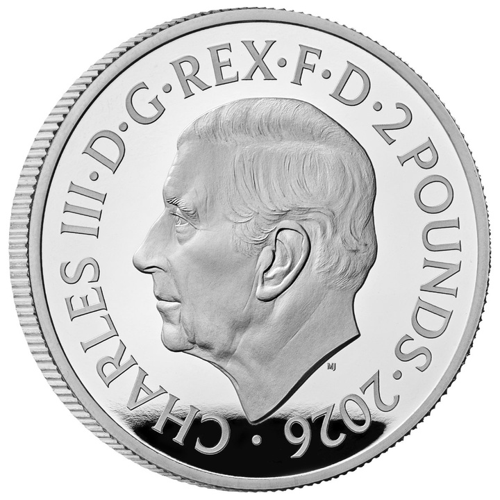 Moneda de plata Music Legends: Pink Floyd coloreada 1 onza de plata 2026 Proof