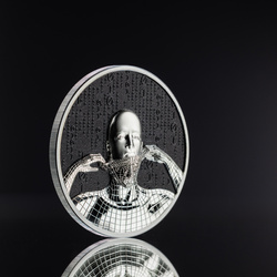 Islas Cook: Second Skin kolorowany 1 uncja Srebra 2023 Proof Ultra High Relief