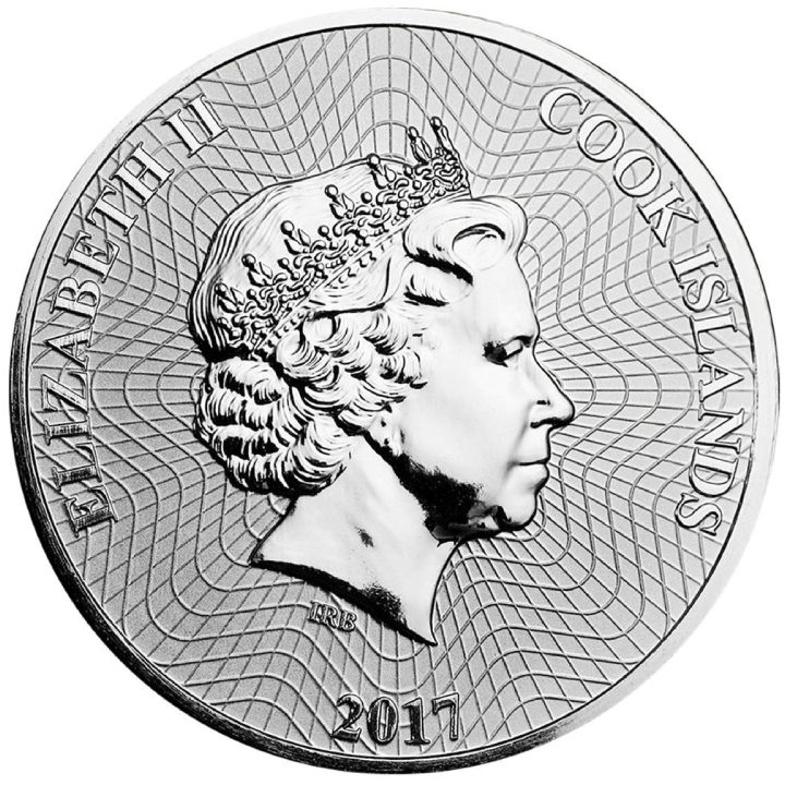 Cook Islands HMS Bounty 1 uncja Srebra 2017