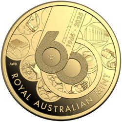 60th Anniversary of the Royal Australian Mint $10 oz Gold 2025 Proof "C" Mintmark