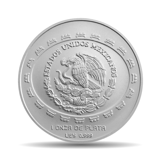 1997 Mexico 1 oz Silber 5 Disco de la muerte